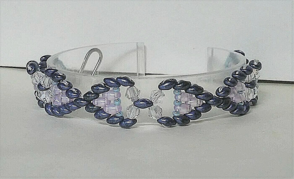 Handmade Opaque Blue Beaded Bracelet