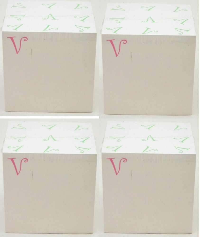 2400 Post-It SHEETS Notepad The Letter V White Sticky Notes 3" Square Office NEW