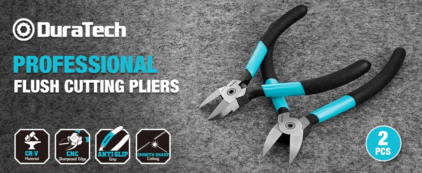 5-Inch and 6-Inch Professional Flush Cutters, Wire Cutters Heavy Duty