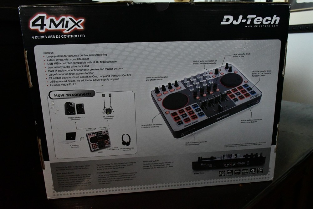 DJ-Tech 4-Mix DJ Controller - !!! Used, nice !!!