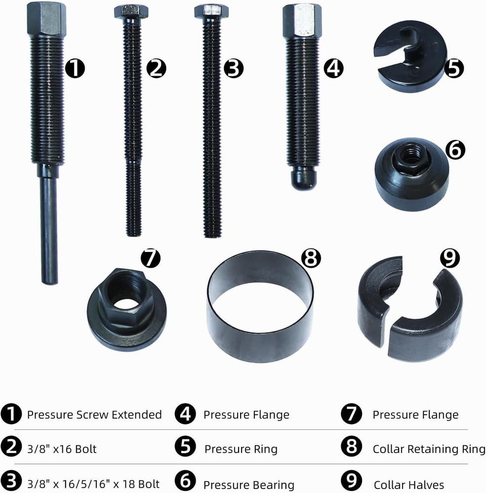 DPTOOL Power Steering Pump Pulley Puller Remove Install Tool Compatible with For
