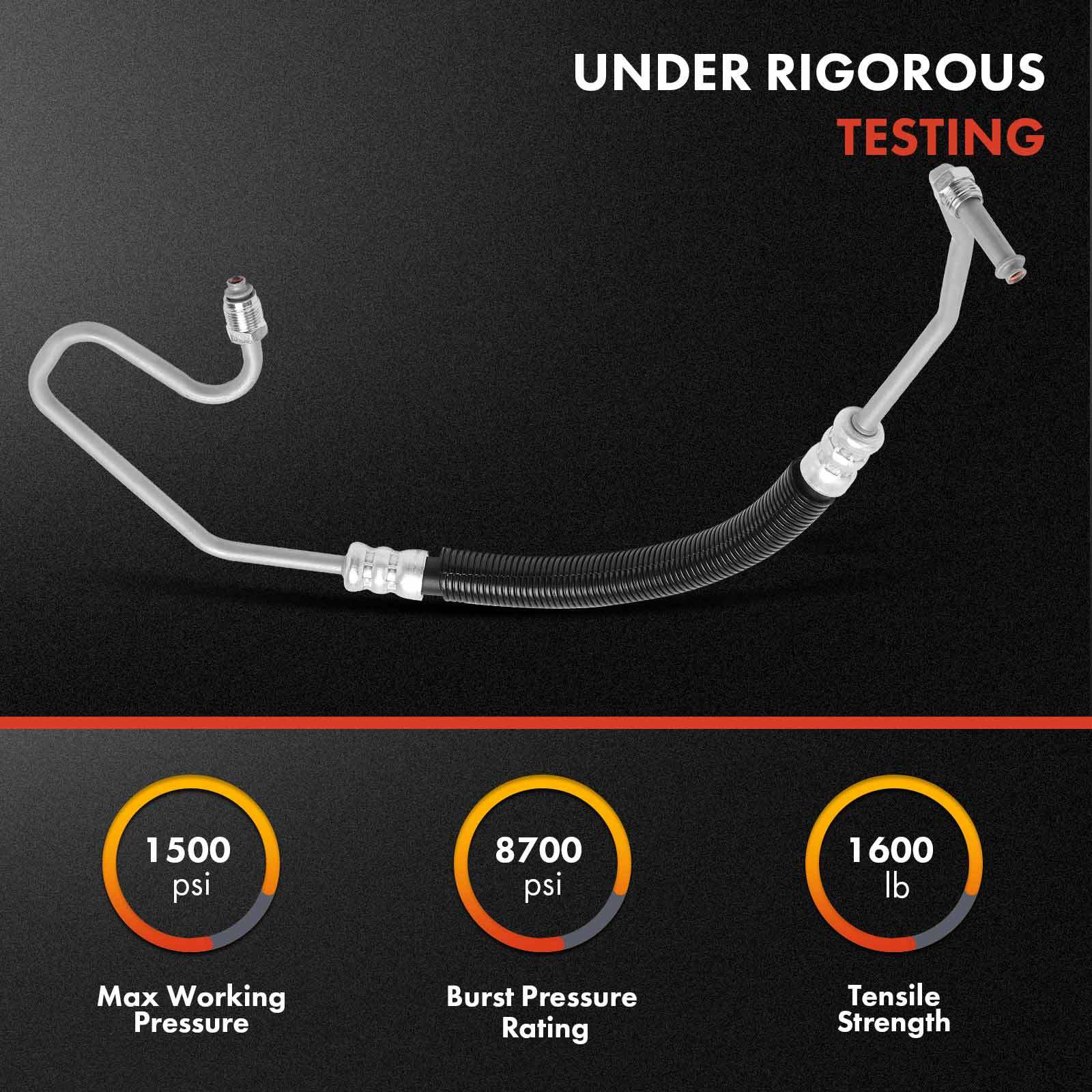 2x Power Steering Return + Pressure Line Hose Assy for Chevy Silverado 3500 GMC