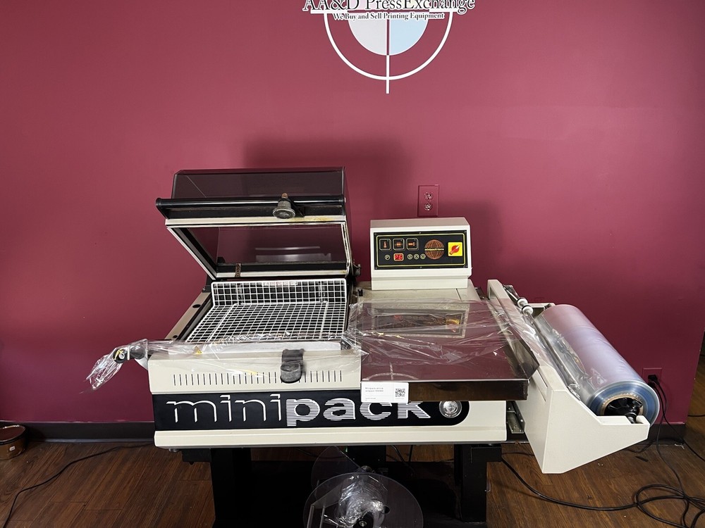 MINIPACK FM 75 DIGIT SEMI-AUTOMATIC SHRINK WRAP MACHINE !Video!
