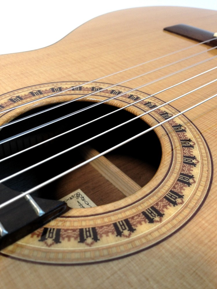 Miguel Rosales #10 Solid Spruce Top Classical Guitar +Black Lockable Hard Case