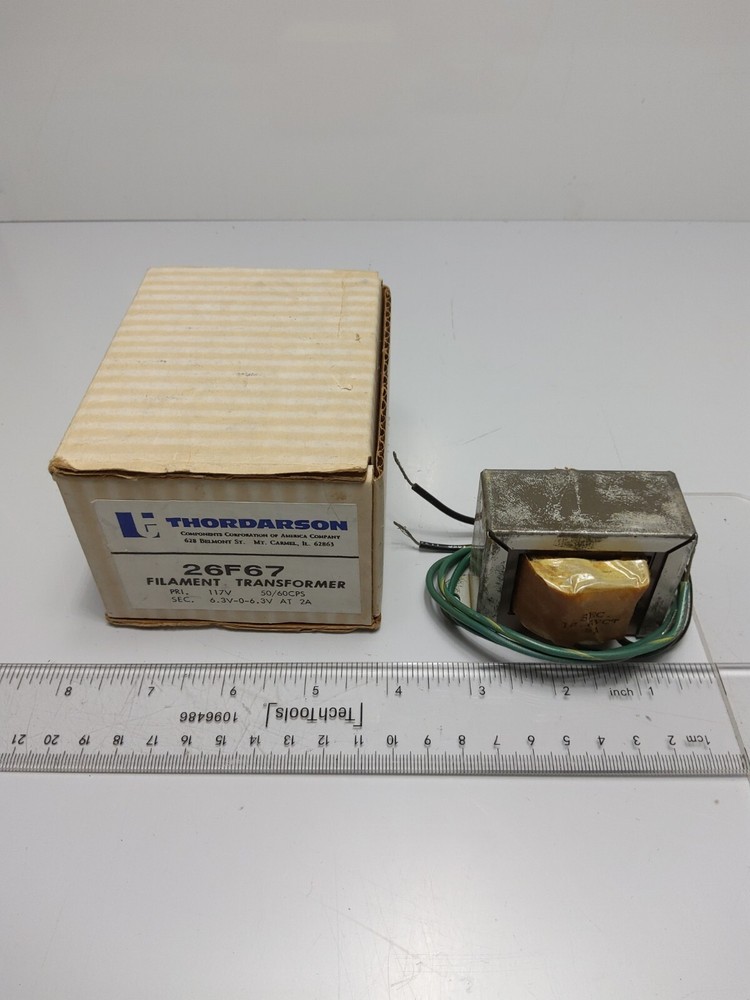THORDARSON FILAMENT TRANSFORMER 26F67 (NOS)