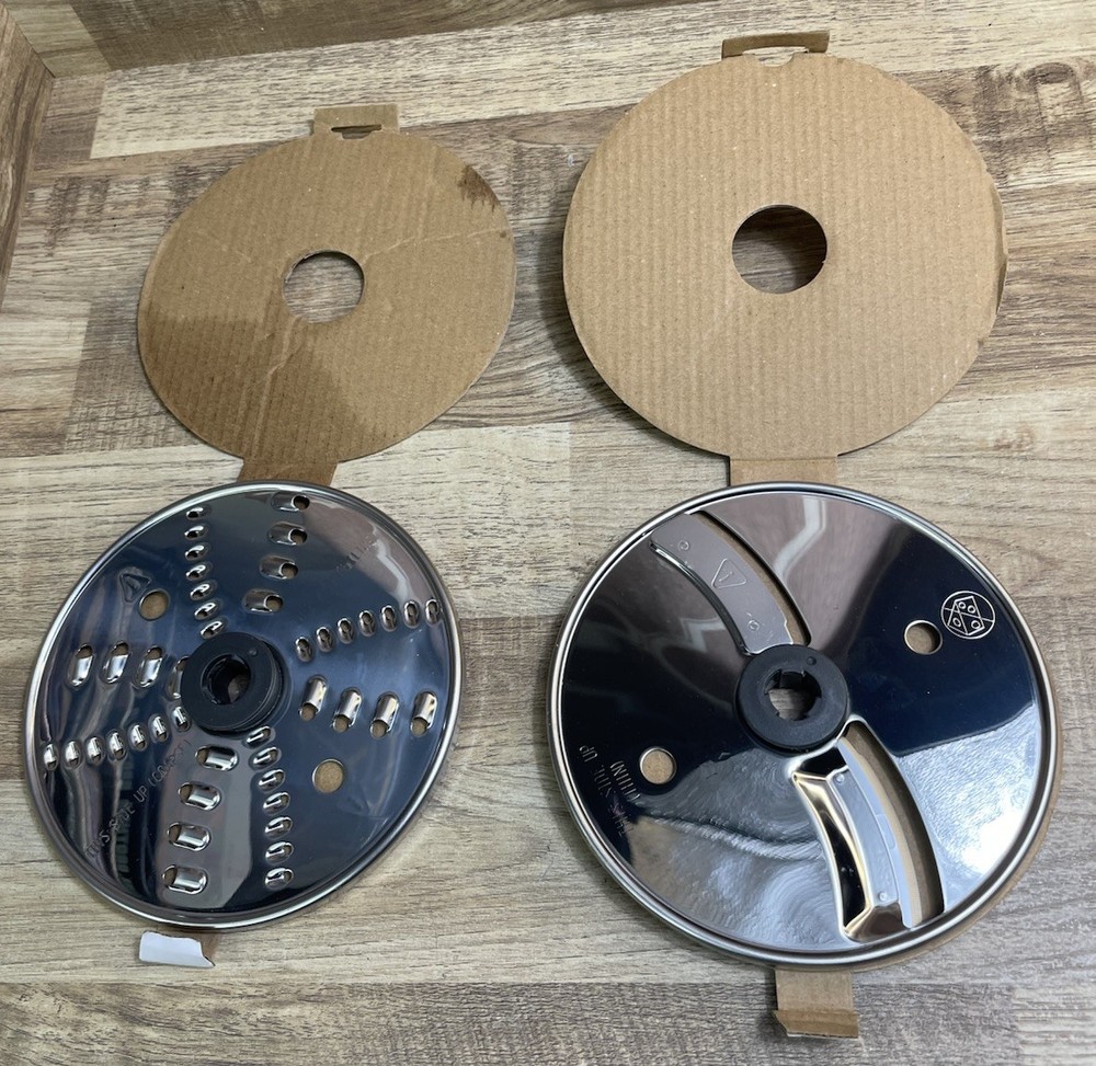 Pampered Chef Disk Blade Set Of 2 100272 Flex Plus + REPLACEMENT Food Processor
