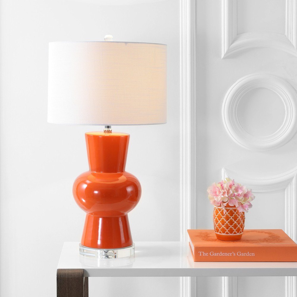 Baird 28.5" Ceramic LED Table Lamp, White by JONATHAN Y