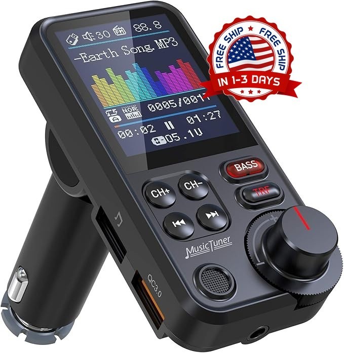 Transmisor De Audio FM Para Auto Bluetooth 5.0 USB Receptor Radio For Carro NEW