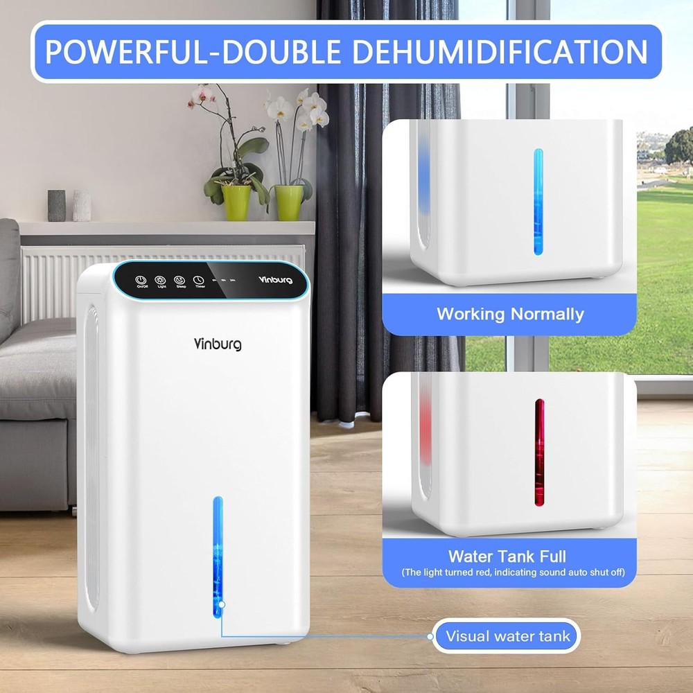 85 OZ Home Dehumidifier, 800 sq ft