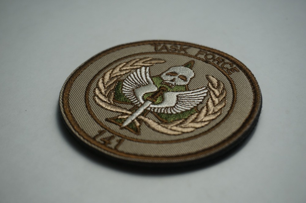 Call of Duty Modern Warfare Task Force 141 Logo Patch hook and loop backing