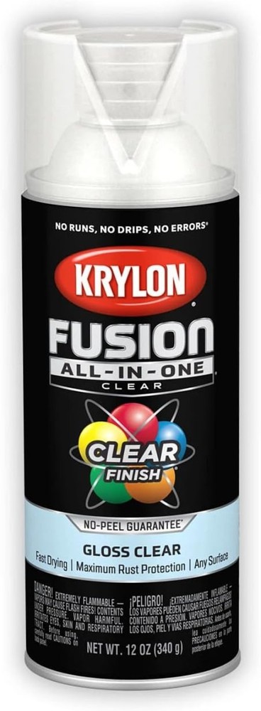 Fast-Drying 12 oz Clear Adhesive Spray Paint - Rust Resistant & Versatile