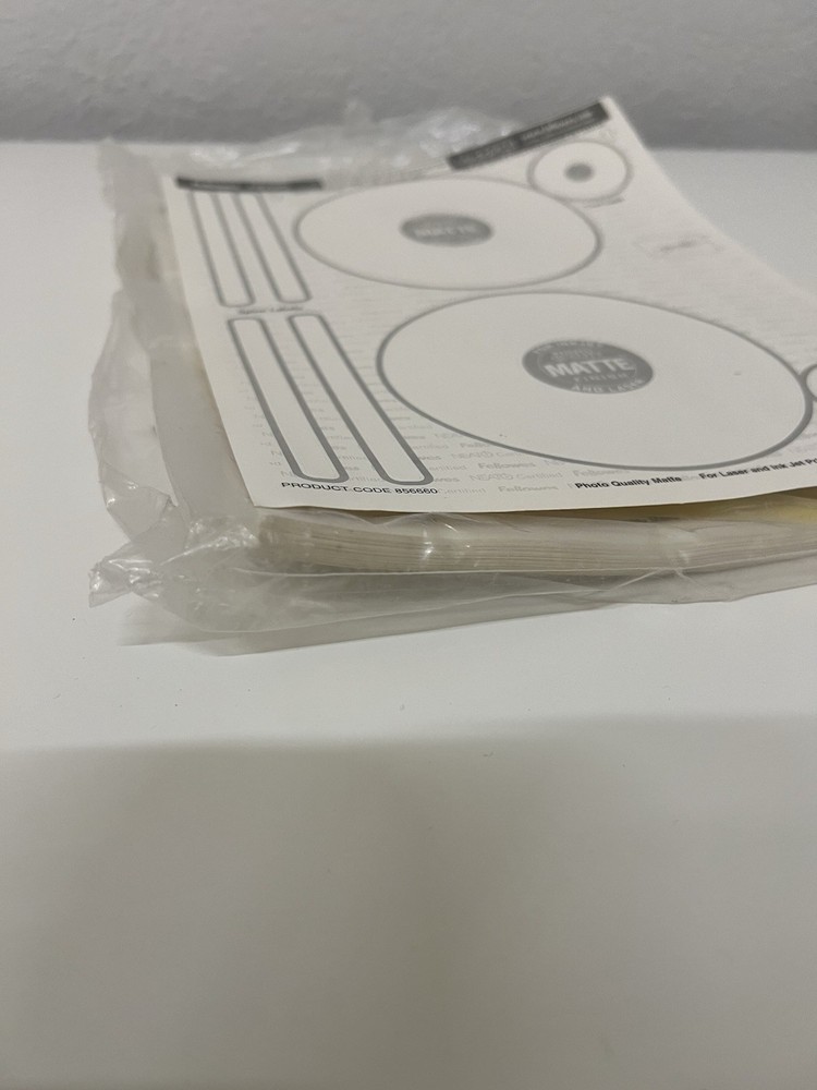 Vintage Cd Prints for Printer Paper Sticker