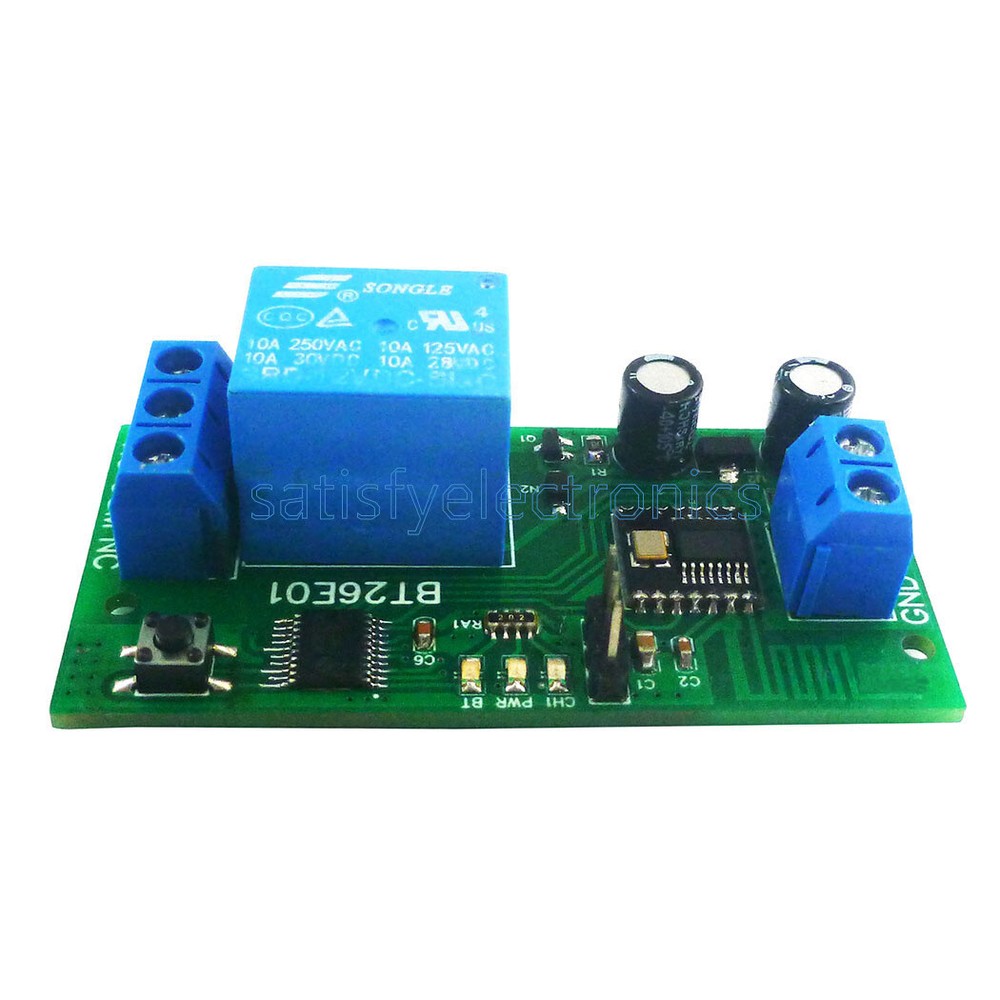 6 Commands DC12V 1 Channel Bluetooth BLE 5.2 Relay Switchc Module Control Board