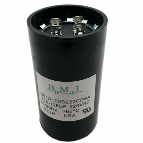 105-126 MFD uF 1.0 1.5 and 2 HP Well Pump Control Box Motor Start Capacitor