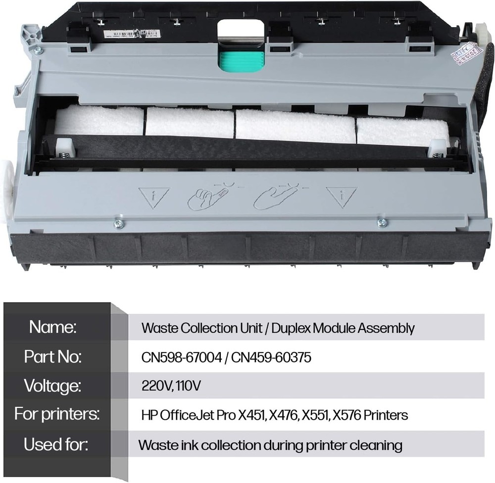 For HP CN598-67004 CN459-60375 Duplex Module Assembly