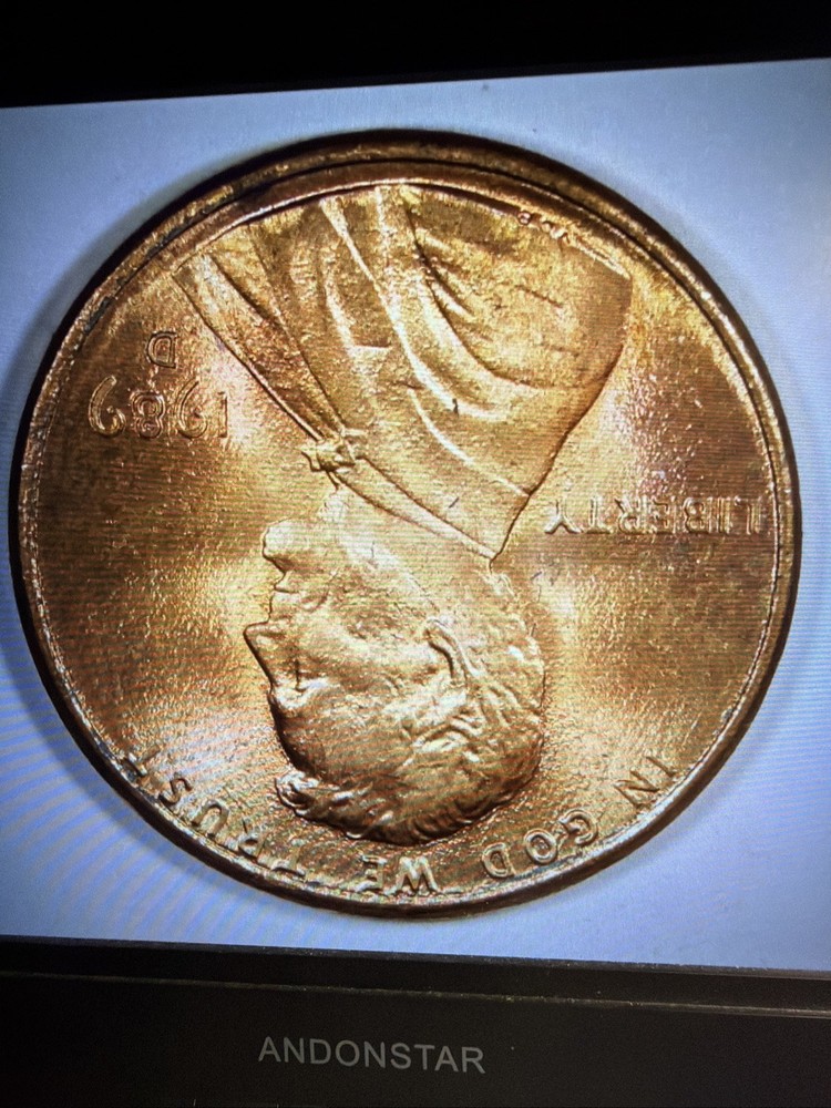 1989 d lincoln penny Ms #43 Items 43