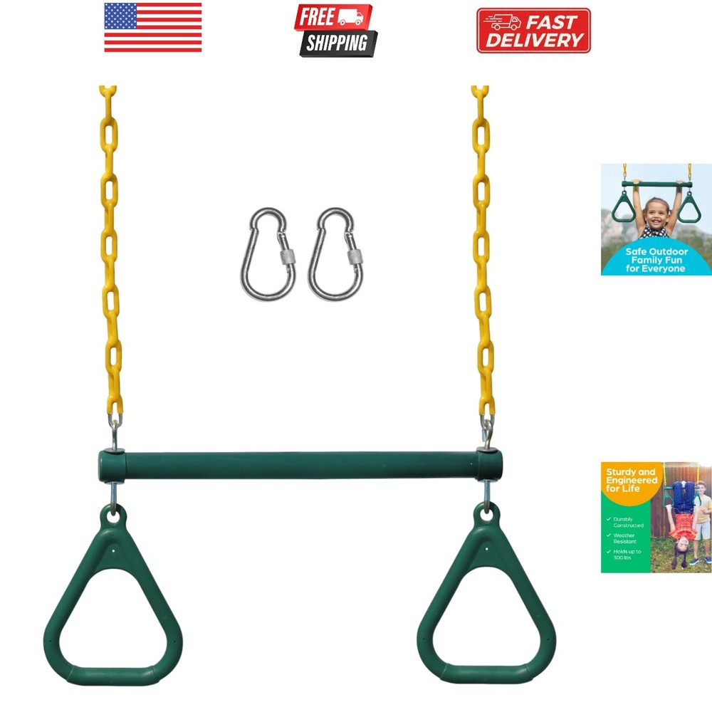 Swing Sets for Backyard, Monkey Bars & Swingset Accessories - Set Includes 18...