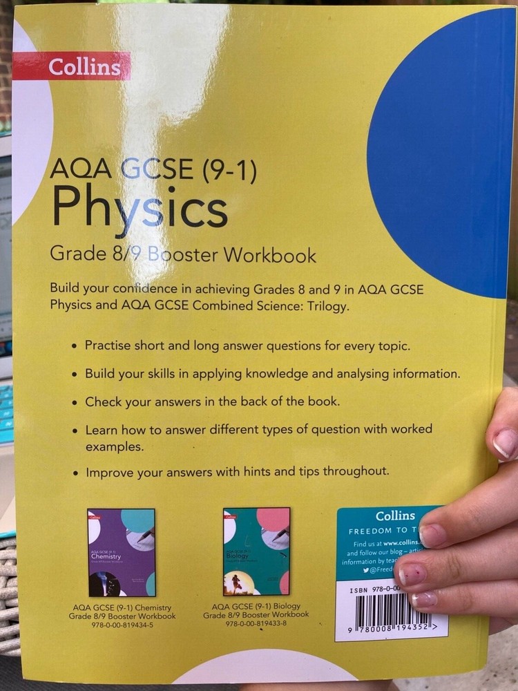 AQA GCSE (9-1) Physics Grade 8/9 Booster Workbook Revision