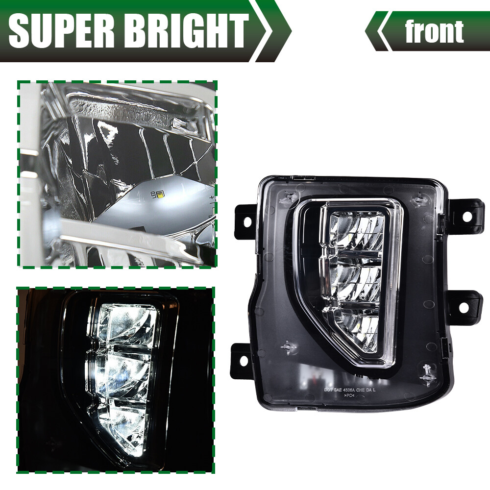 Fit For Chevy 2016-2018 Silverado 1500 Left Right Fog Light Driving Bumper Lamp