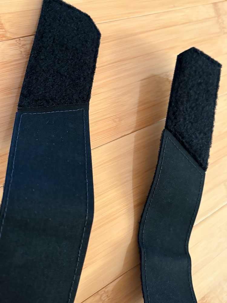 PROTECH Tactical Shoulder Strap Pair Black Laser Cut Molle Webbing 296X2 Inch