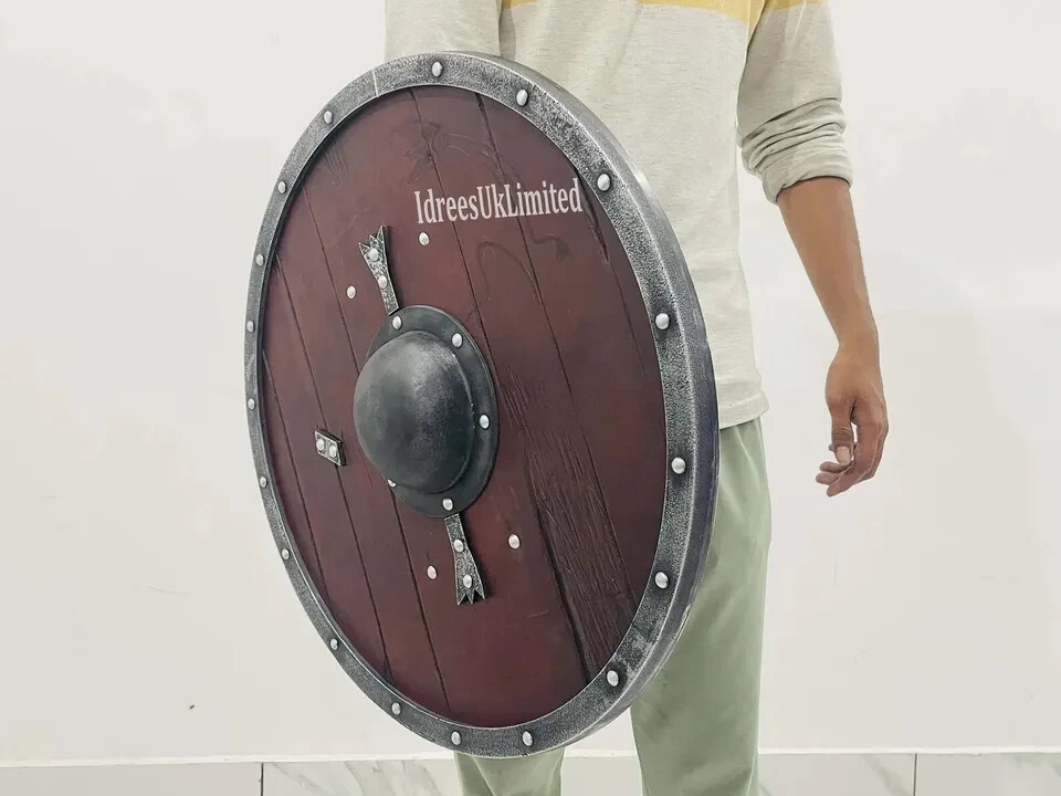 Viking Shield | Ragnar Lothbrok Authentic Antique Battleworn | Medieval Round