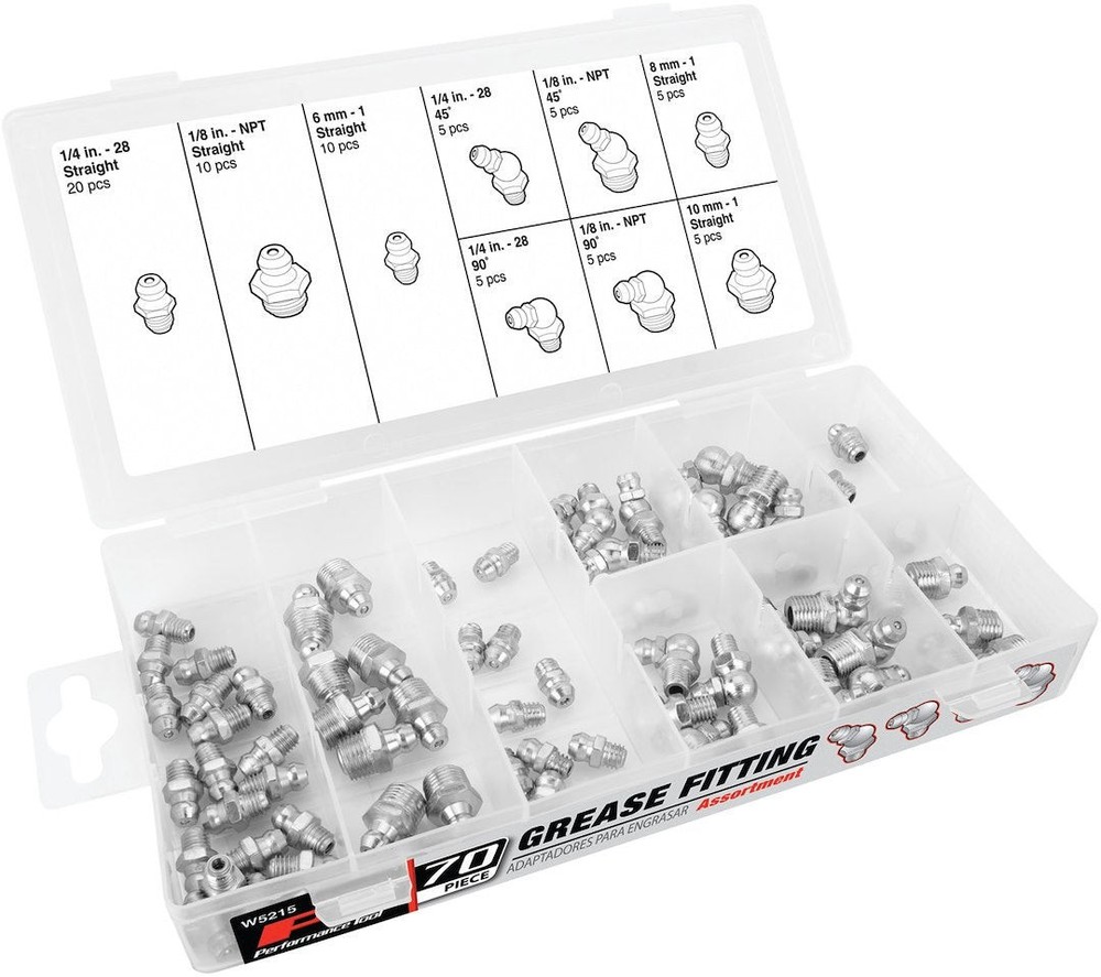 PERFORMANCE TOOL W5215 GREASE FITTING 70PK