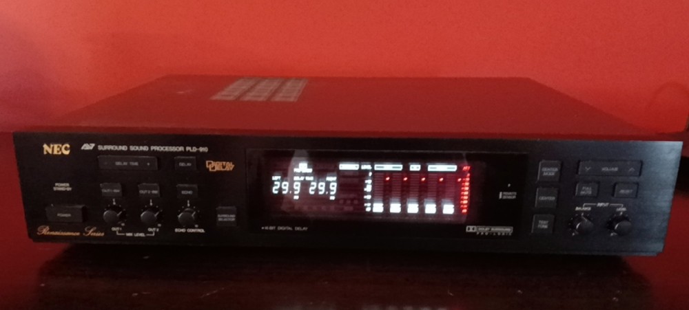 Vintage NEC PLD-910 Surround Sound Processor Digital Delay