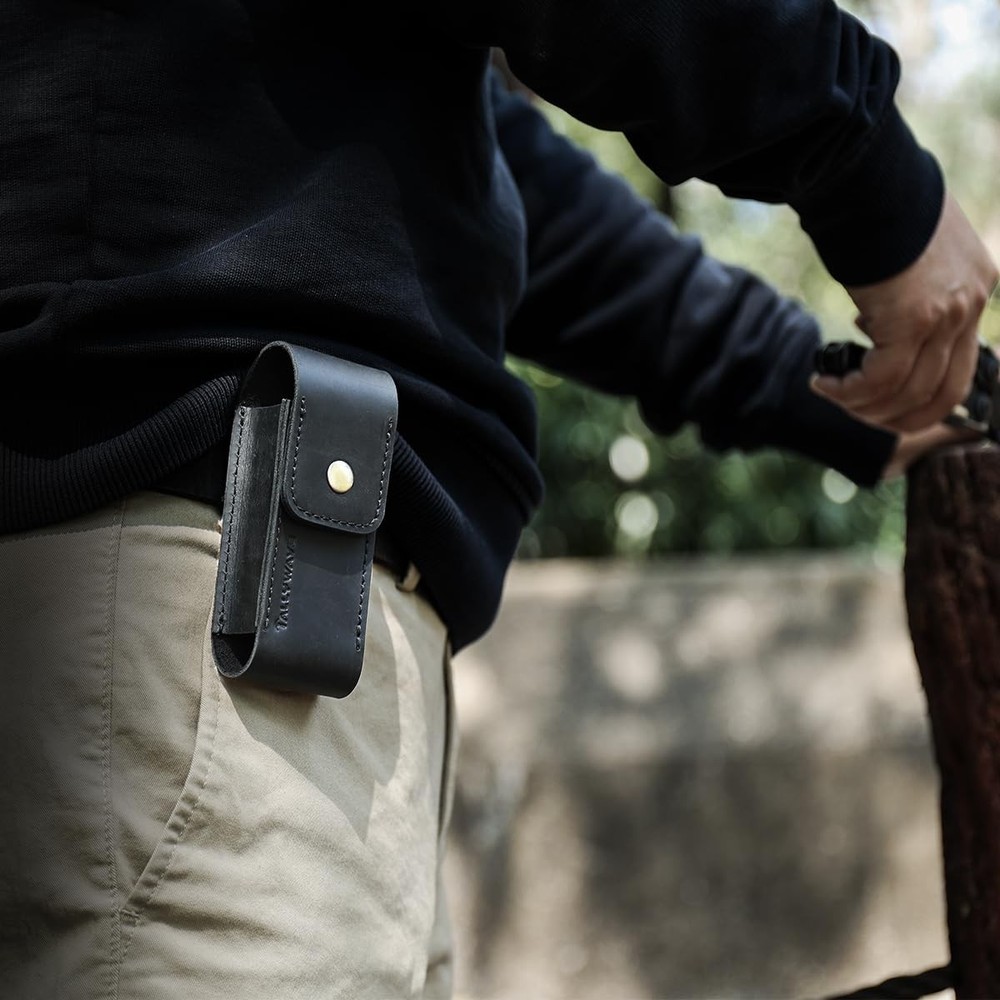 Tallywave Leather Multitool Sheath - Belt Clip Multi Tool Holster - Magnetic ...