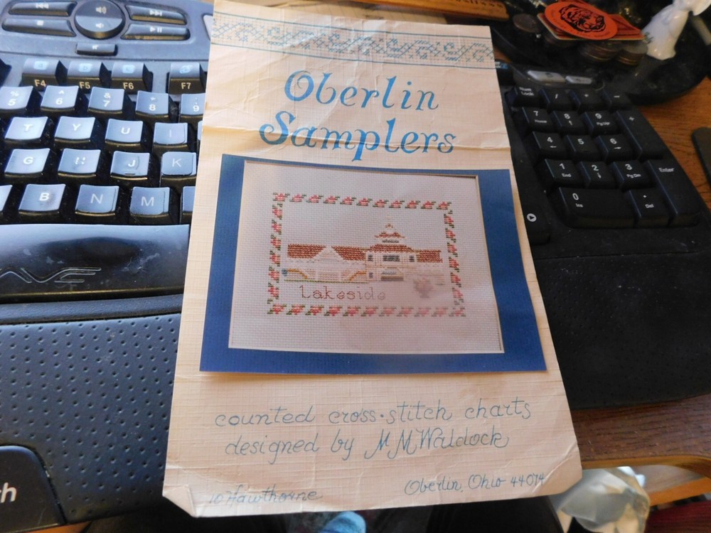 Lakeside Oberlin Sampler Cross Stitch Panel Completed