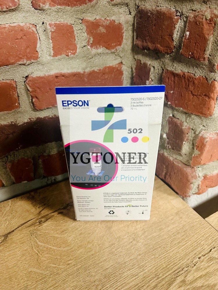 Epson 502 Ink Bottle 3 Combo Pack CMY