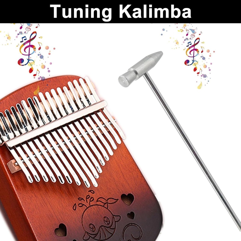 2-Piece Kalimba Tuning Hammer Set - Durable Craft Mallet for DIY Projects