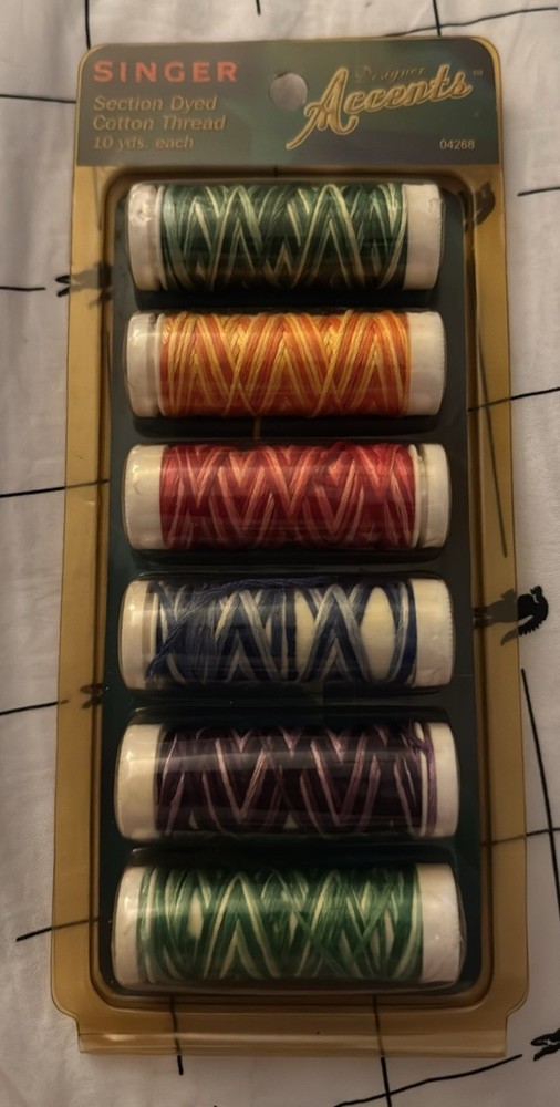 SINGER Multicolor Cotton Thread Pack for Hand Sewing, Embroidery, Crafting