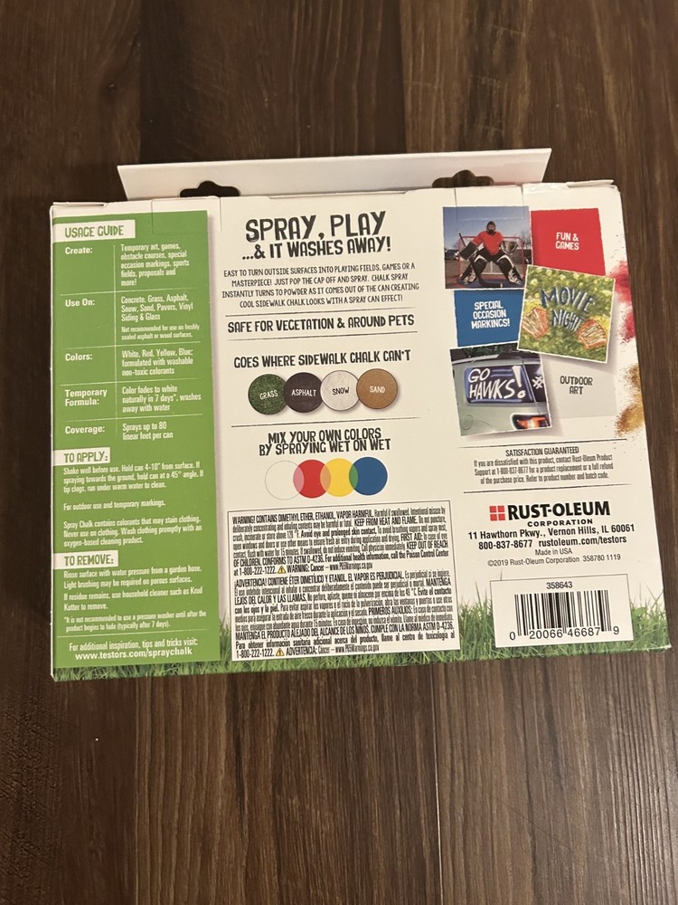 Testors Spray Chalk Set - 4 Colors