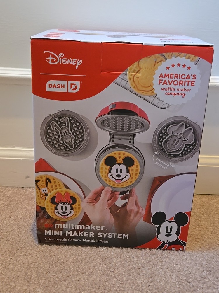 Disney Dash Multimaker Mini Waffle Maker System Mickey Mouse Friends * NEW