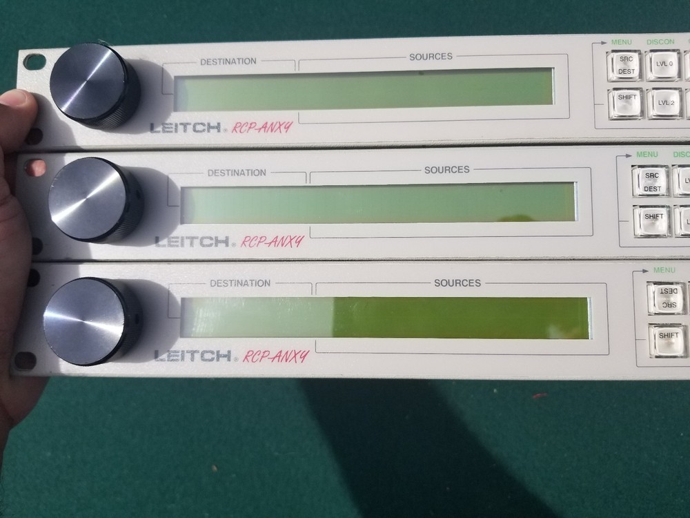 3 x Leitch RCP-ANX4 Professional Audio Video Programmable Remote Control Panel
