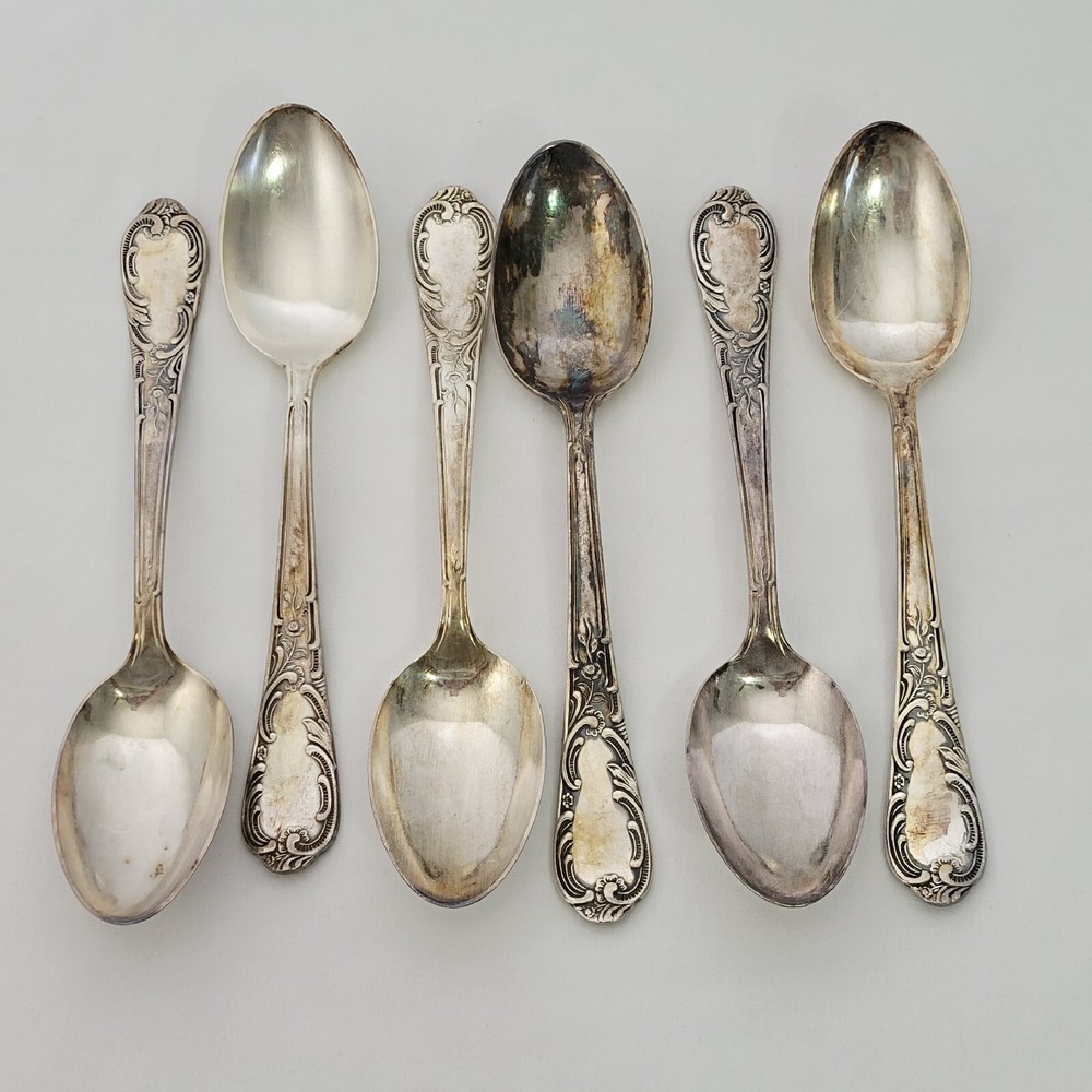 37 Piece Kurt Bauder Silverplate Floral Engraved Handle Flatware 100