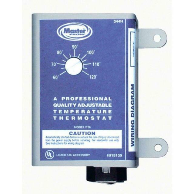 Master Flow PT-6 Thermostat - Gray