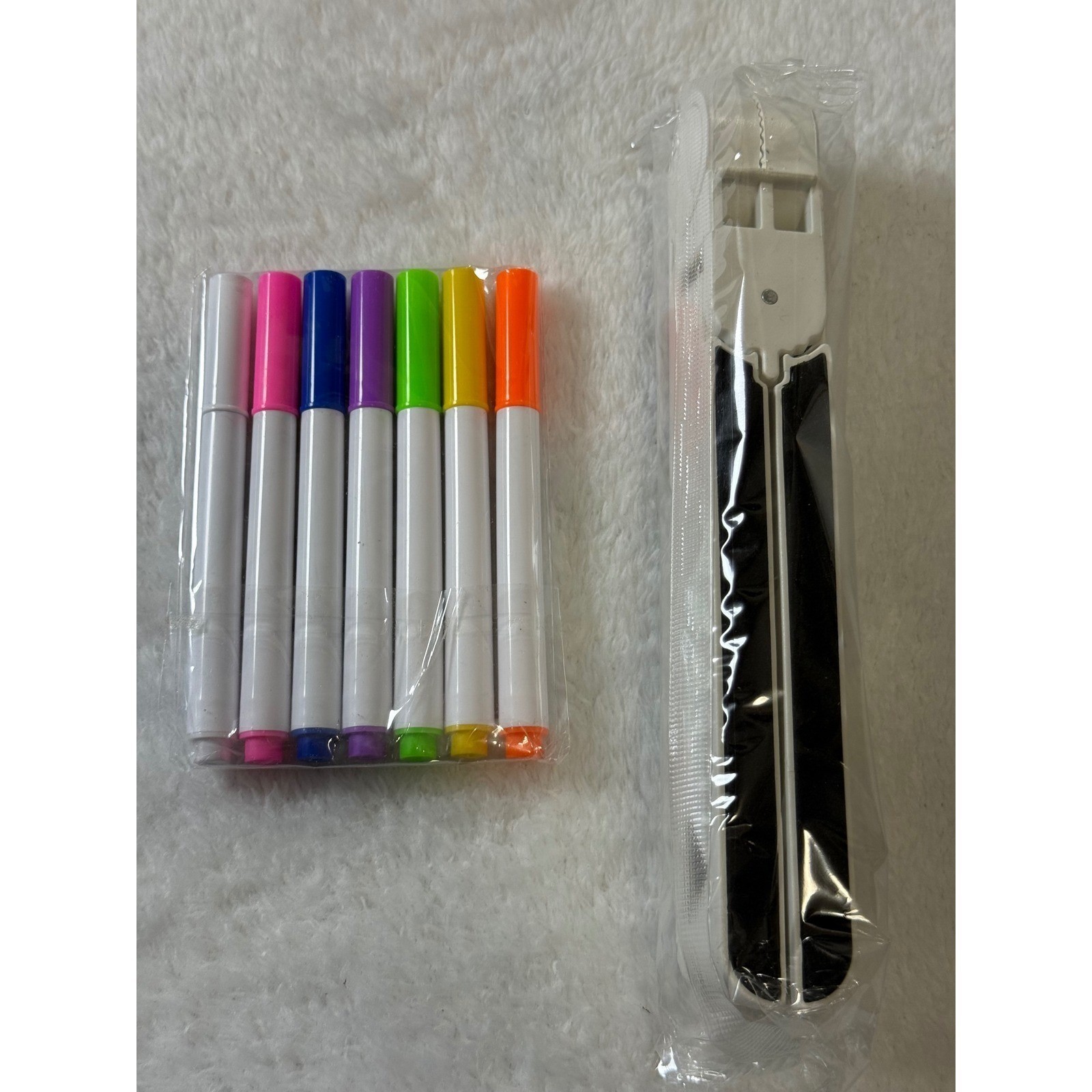 Light Up Drawing Board LED Tablet With Markers Stand Cleaning Cloth USB