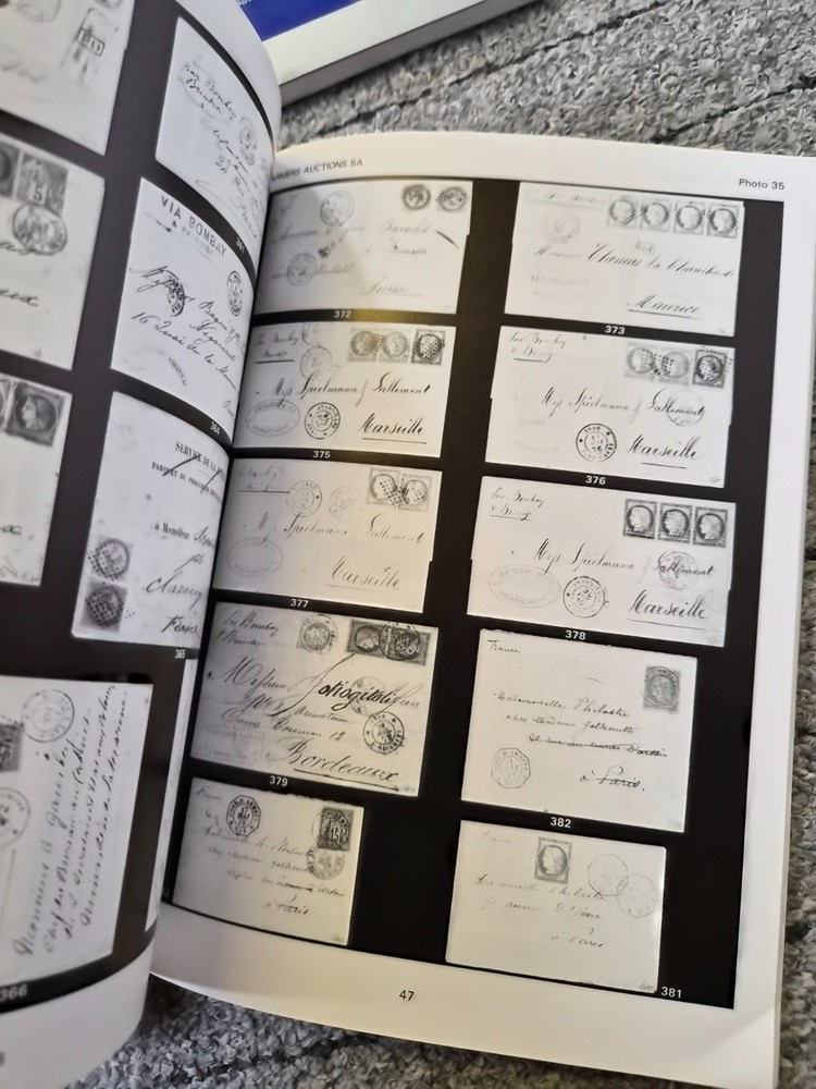 4 Guido Craveri Harmers Stamp Auction catalogues: Liphschutz part I & II