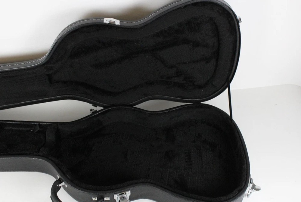 Fender Stratocaster/Telecaster Black Leather Hard-Shell CASE USA