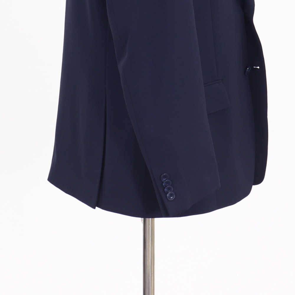 Michael Kors 44R Navy Sport Coat Blazer Jacket Solid 2-Button Wool