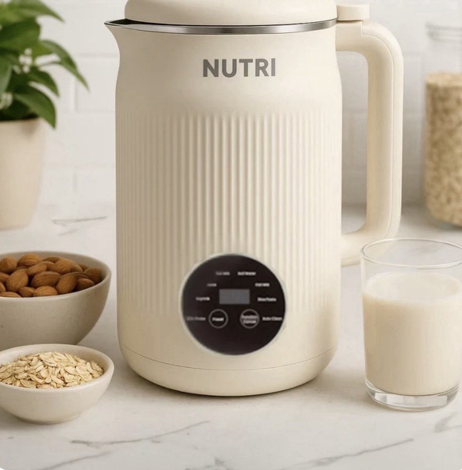 Nutri Automatic Nut Plant Based Milk Maker Machine Off White 4 Cups New No Box