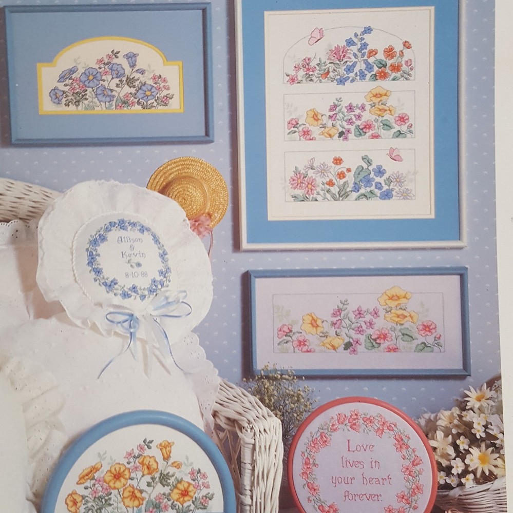 Meadow Flowers Counted Cross Stitch Pattern Leaflet Book 141 1988 Dimensions