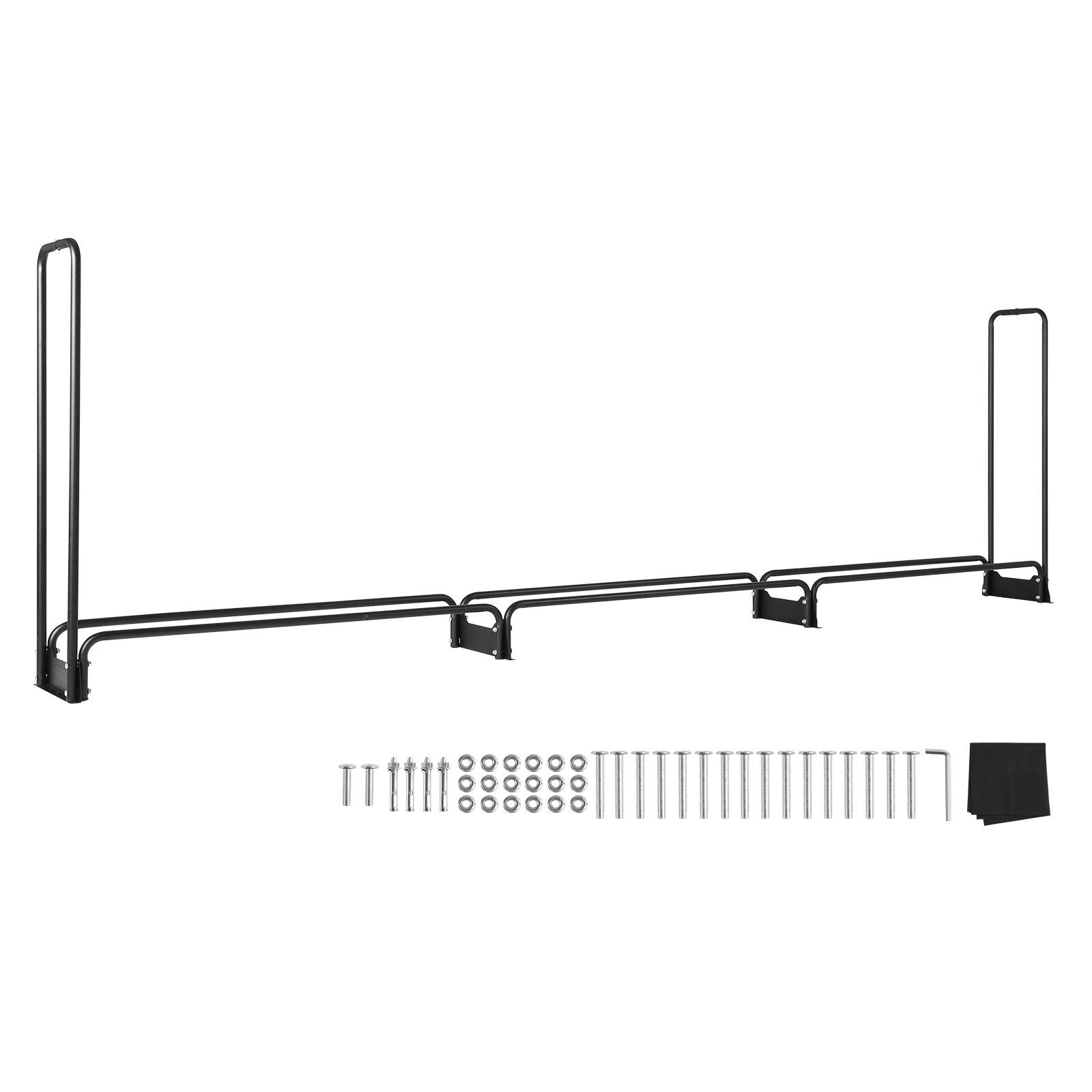 VEVOR 12.7 FT Outdoor Firewood Rack with Cover Firewood Holder 152"x14.2"x46.1"