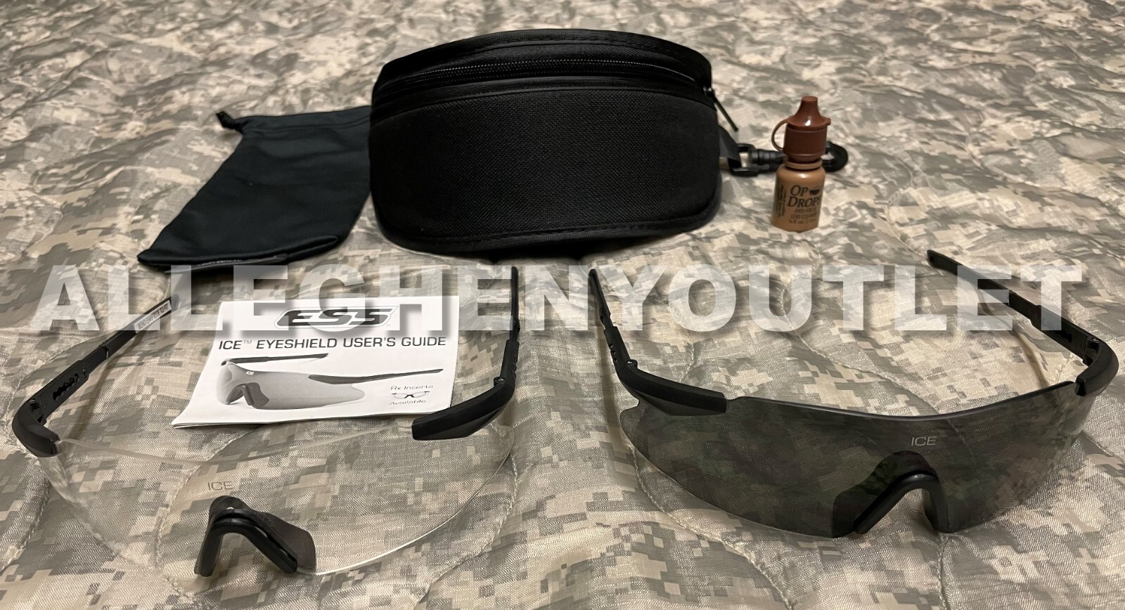 ESS ICE Eyeshield MILITARY Ballistic Safety Glasses Eyewear OAKLEY 740-0004 VGC