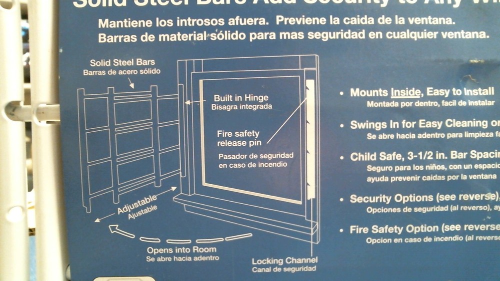 John Sterling Corp. Window Security Guard (1134) FS