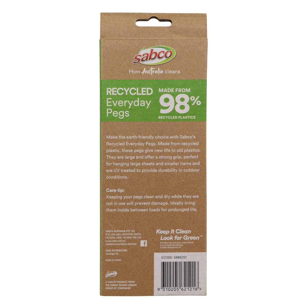 3x Sabco Everyday Pegs - 30 Pack