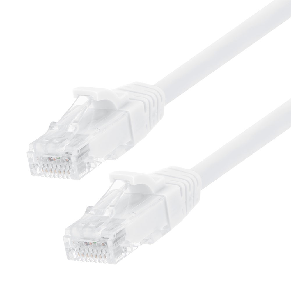Ethernet Patch Cable CAT6, UTP, 24AWG, 1 Ft, 10 pack, White