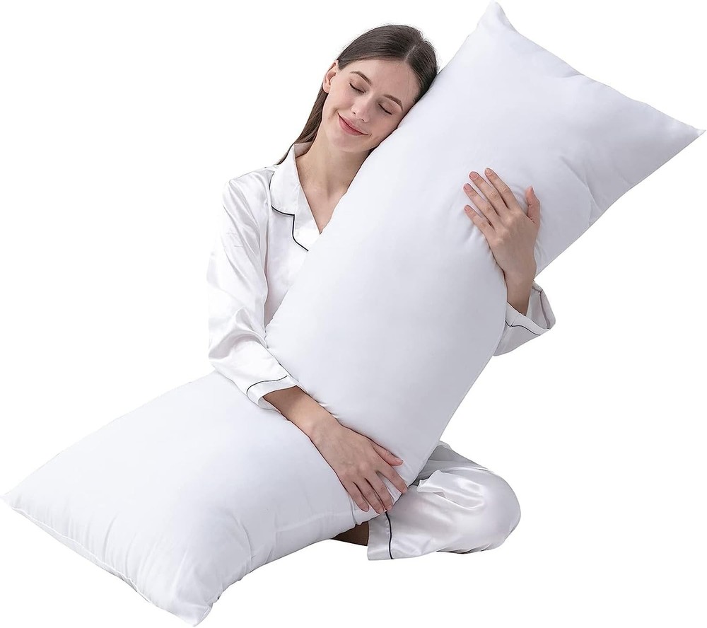 Large Body Pillow Insert- Breathable Full Body Pillow for Side
