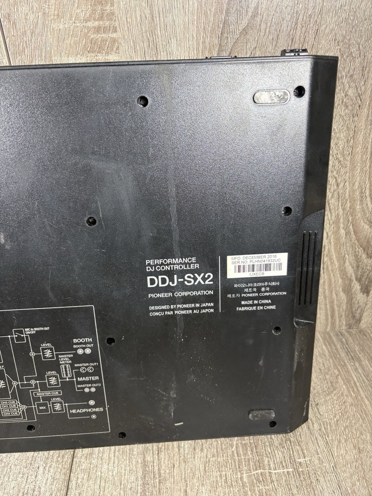 Pioneer DDJ-SX2 Performance DJ Controller With AC Power Adapter Tested.